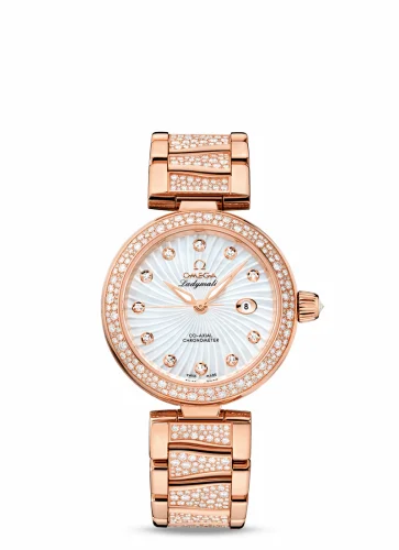 Omega LadyMatic Co-Axial 34 Red Gold / Diamond / MOP / Diamond Bracelet 425.65.34.20.55.005 (42565342055005)